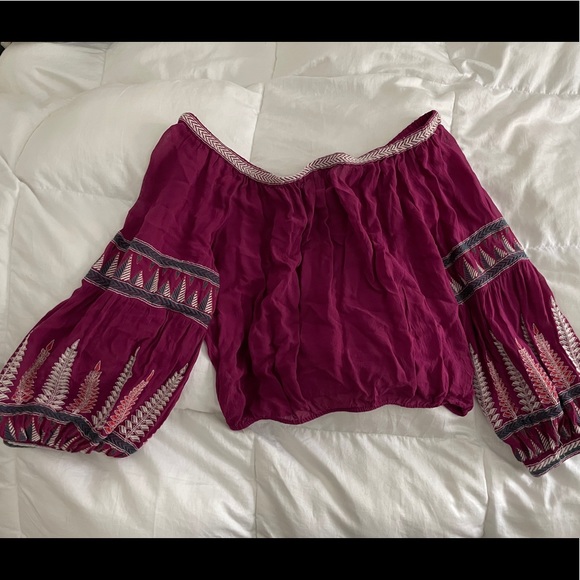 Free People boho bell sleeve blouse - Picture 6 of 8